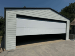 Garaż blaszany 6m x 6m z bramą segmentową ID 2